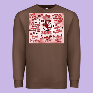 Funny Valentine's Day Premium Sweatshirt Designed By Maliassmallbusiness