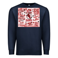 Navy funny valentine's day Premium Sweatshirt - MaliasSmallBusiness