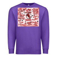 Purple funny valentine's day Premium Sweatshirt - MaliasSmallBusiness