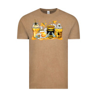 Vintage Coffee bumble bee coffee cups Vintage Tee - Zillion Design Studio