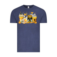 Vintage Denim bumble bee coffee cups Vintage Tee - Zillion Design Studio