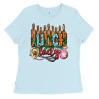 Baby Blue lunch lady with onions Ladies Tee - AdoDesignShop