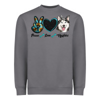 Storm peace love huskies Heavyweight Sweatshirt - RanaPortraitStore