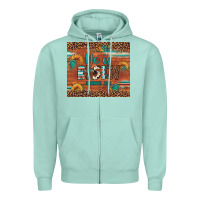 Seafoam he is risen gemstone sunflower leopard Zipper Hoodie - Artiststas