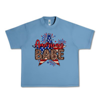 Pebble Blue American babe Urban Heavy Tee - Neo Western