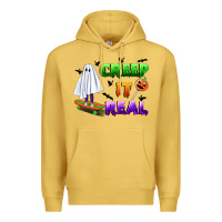 Antique Gold creep it real Premium Hoodie - BundleAndBundleShop