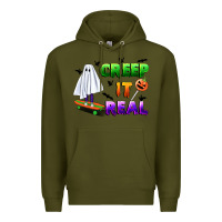 Army Green creep it real Premium Hoodie - BundleAndBundleShop