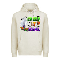 Oatmeal Heather creep it real Premium Hoodie - BundleAndBundleShop
