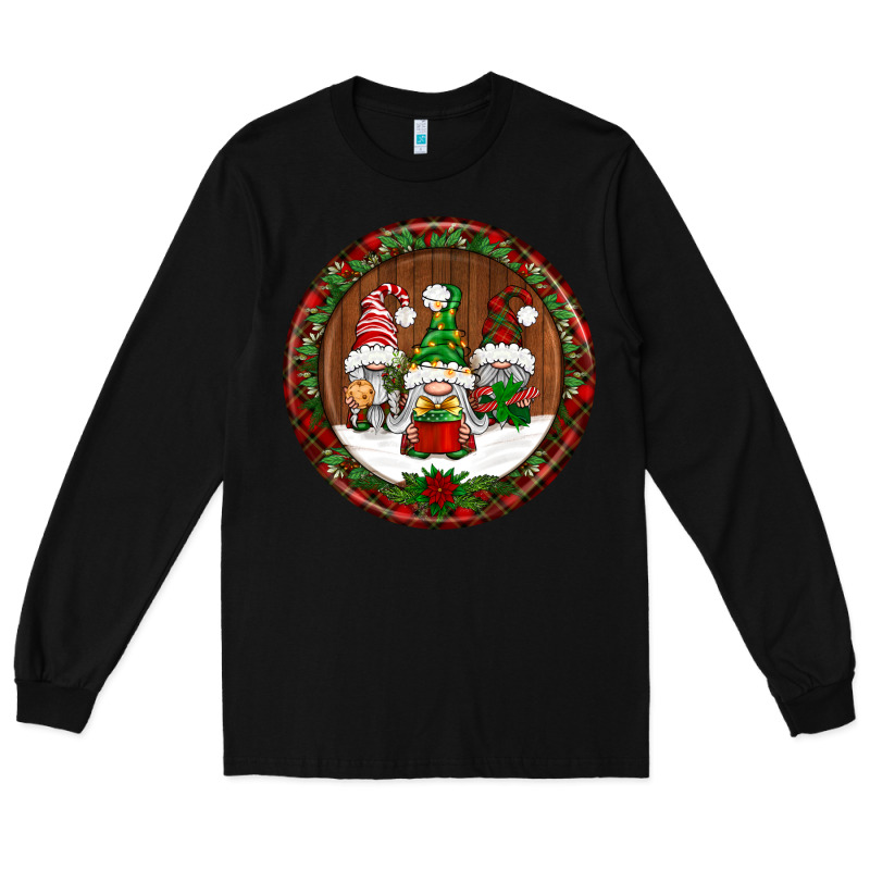 Christmas Gnomies Christmas Ornament Long Sleeve Tee by BundleAndBundleShop | Teevron