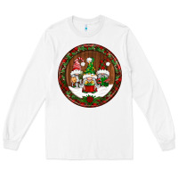 White christmas gnomies christmas ornament Long Sleeve Tee - BundleAndBundleShop