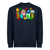 Navy autism coffee cups Heavyweight Sweatshirt - Zillion Design Studio
