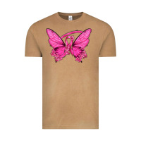 Vintage Camel Breast Cancer Butterfly Vintage Tee - texasbilliewilder