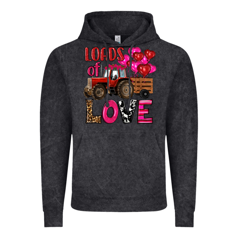 Valentine's Day Loads Of Love Tractor With Pin Heart Balloons Vintage Hoodie by RanaPortraitStore | Teevron