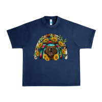 Navy bear rainbow Urban Heavy Tee - BarkalooDesign