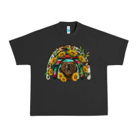 Pigment Black bear rainbow Urban Heavy Tee - BarkalooDesign