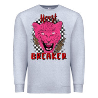 Heather Grey heartbreaker Premium Sweatshirt - MaliasSmallBusiness