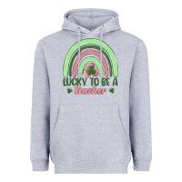 Heather Grey lucky to be a teacher Heavyweight Hoodie - MaliasSmallBusiness
