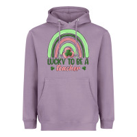 Lavender lucky to be a teacher Heavyweight Hoodie - MaliasSmallBusiness