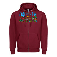 Burgundy different is au some Zipper Hoodie - Artiststas