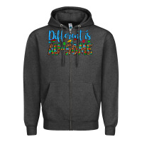 Charcoal Heather different is au some Zipper Hoodie - Artiststas
