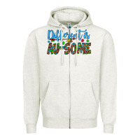 Oatmeal Heather different is au some Zipper Hoodie - Artiststas