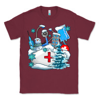 Burgundy Winter Nurse life Classic Tee - AdoDesignShop