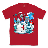 Red Winter Nurse life Classic Tee - AdoDesignShop
