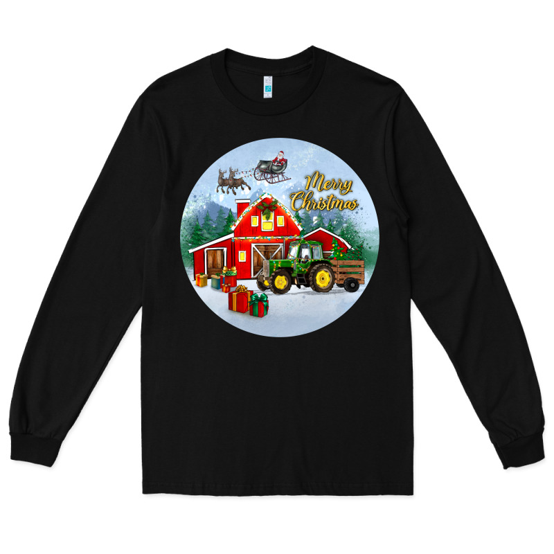 Merry Christmas Small Town Christmas Ornament Long Sleeve Tee by BundleAndBundleShop | Teevron