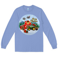 Colony Blue merry christmas small town christmas ornament Long Sleeve Tee - BundleAndBundleShop