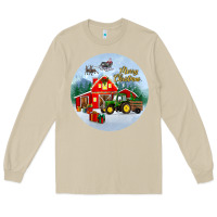 Mushroom merry christmas small town christmas ornament Long Sleeve Tee - BundleAndBundleShop