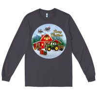 Smoke merry christmas small town christmas ornament Long Sleeve Tee - BundleAndBundleShop