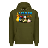 Army Green 6 th grade dude Premium Hoodie - BundleAndBundleShop