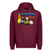 Burgundy 6 th grade dude Premium Hoodie - BundleAndBundleShop