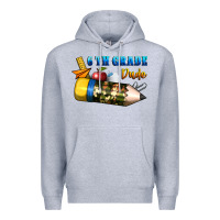 Heather Grey 6 th grade dude Premium Hoodie - BundleAndBundleShop