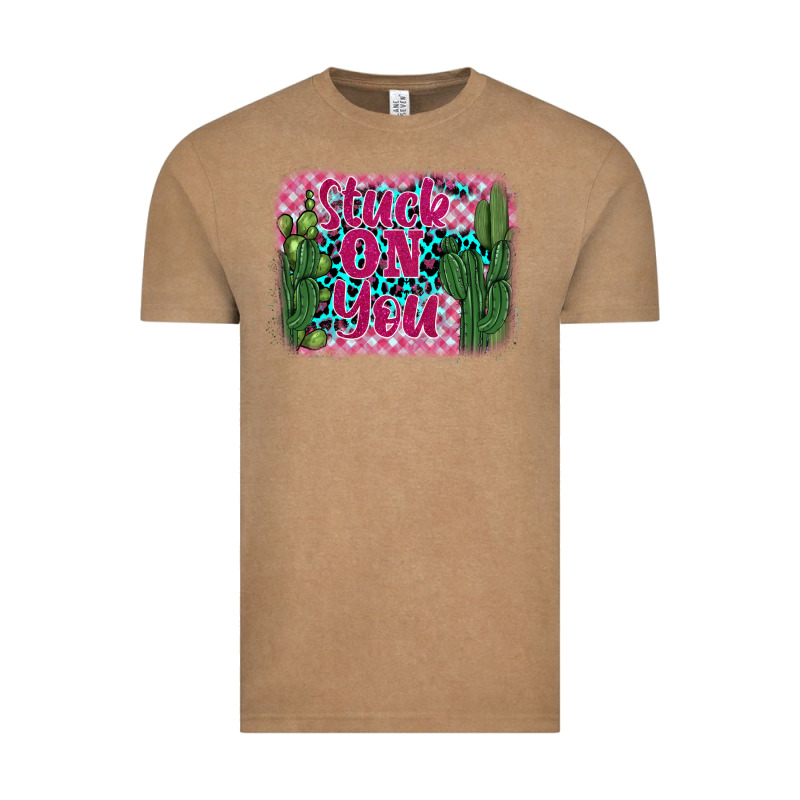 Stuck On You Cactus Vintage Tee by BarkalooDesign | Teevron