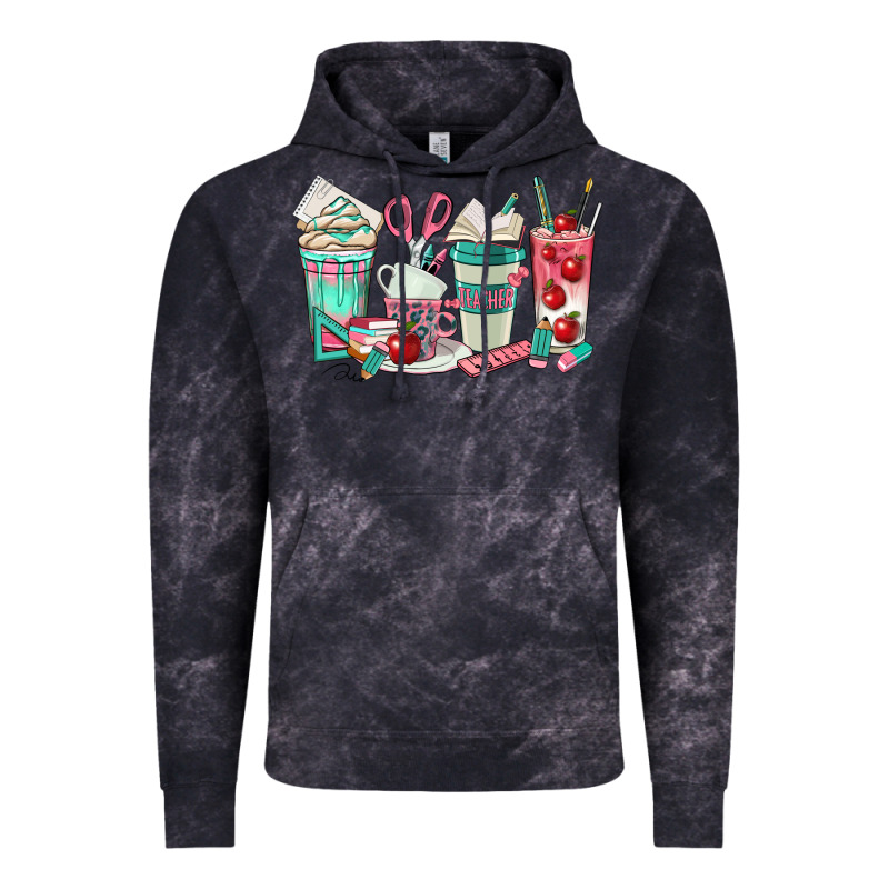 Teacher Coffee Cups Vintage Hoodie by texasbilliewilder | Teevron