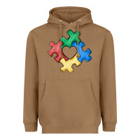 Toasted Coconut autism puzzle Heavyweight Hoodie - MaliasSmallBusiness