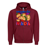 Burgundy empanada or nada Zipper Hoodie - AdoDesignShop