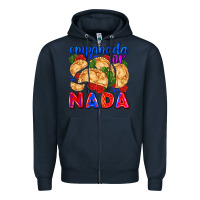 Navy empanada or nada Zipper Hoodie - AdoDesignShop