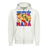 Oatmeal Heather empanada or nada Zipper Hoodie - AdoDesignShop