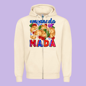 Empanada Or Nada Zipper Hoodie Designed By Adodesignshop