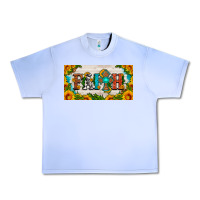 Grape Ice faith cross and sunflower license plate Urban Heavy Tee - HRA Design Shop