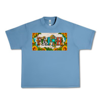 Pebble Blue faith cross and sunflower license plate Urban Heavy Tee - HRA Design Shop