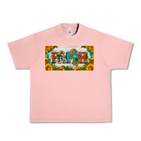 Salmon faith cross and sunflower license plate Urban Heavy Tee - HRA Design Shop
