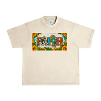 Sandshell faith cross and sunflower license plate Urban Heavy Tee - HRA Design Shop