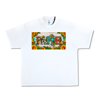 White faith cross and sunflower license plate Urban Heavy Tee - HRA Design Shop
