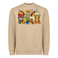 Mushroom tacos coffee cups Heavyweight Sweatshirt - Zillion Design Studio