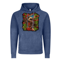 Vintage Denim valentine's day cowboy cactus rose Vintage Hoodie - RanaPortraitStore