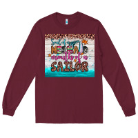 Burgundy soul of a mermaid mouth of a sailor Long Sleeve Tee - JahusDesignShop