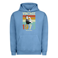 Pigment Pebble Blue Vintage 1973 Orginial Parts Urban Hoodie - Bettercallsaul